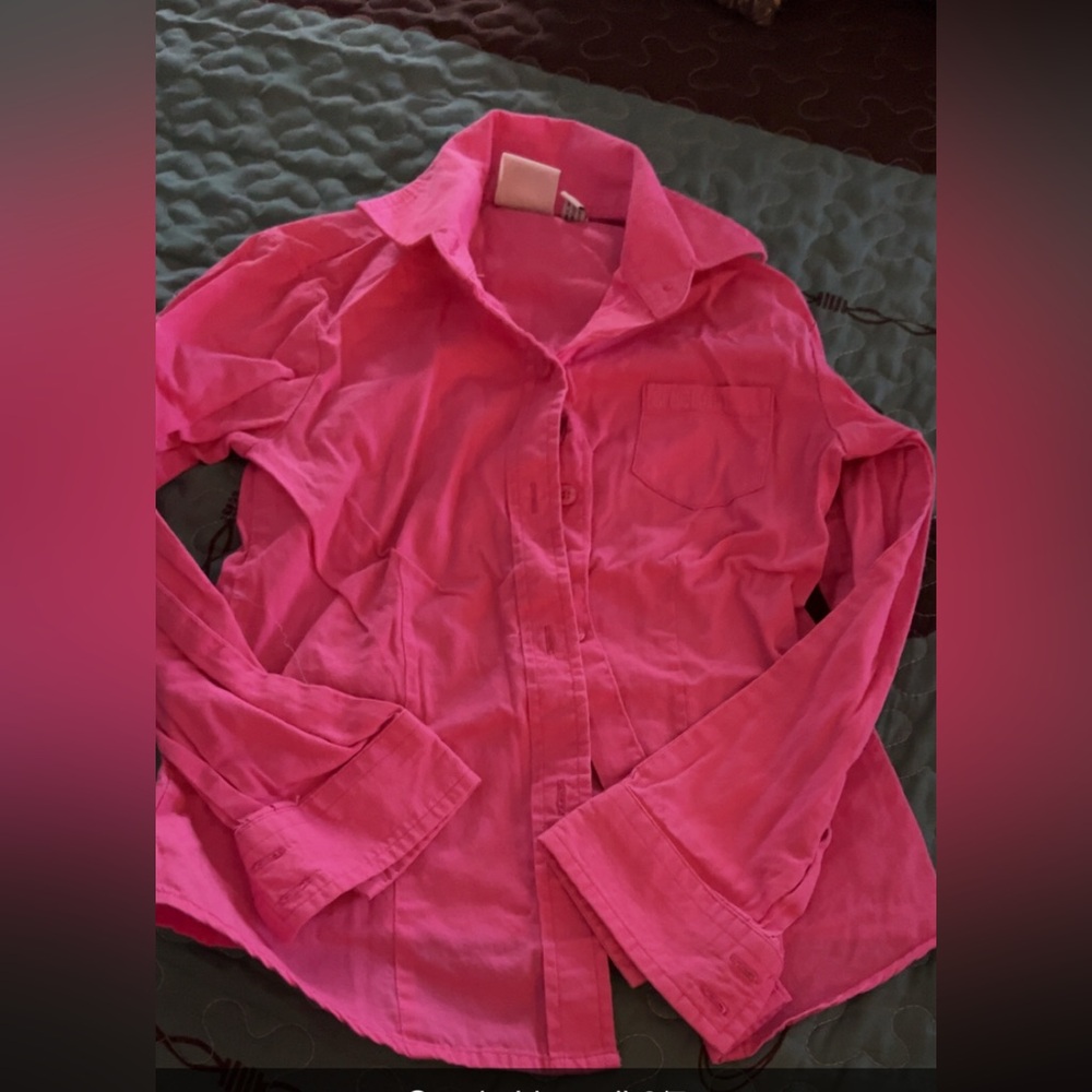 Vibrant Pink Button-Up cruel girl rodeo shirt